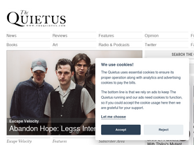 'thequietus.com' screenshot