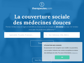 'therapeutes.com' screenshot