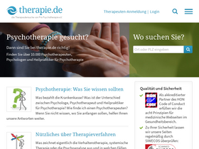 'therapie.de' screenshot
