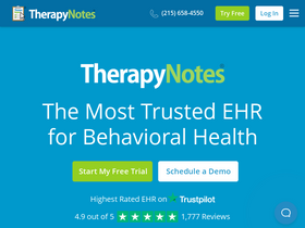 'therapynotes.com' screenshot