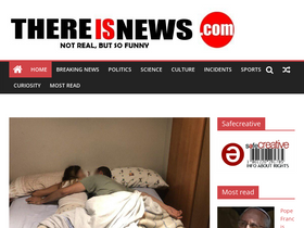 'thereisnews.com' screenshot