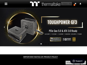 'thermaltakeusa.com' screenshot