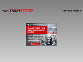 'therobotreport.com' screenshot