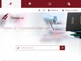 'theses.cz' screenshot