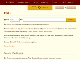 'thesession.org' screenshot