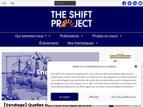 'theshiftproject.org' screenshot
