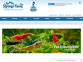 'theshrimpfarm.com' screenshot