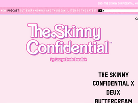 'theskinnyconfidential.com' screenshot