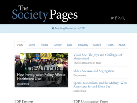 'thesocietypages.org' screenshot