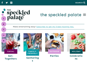 'thespeckledpalate.com' screenshot