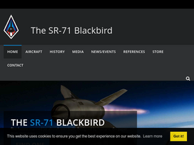 'thesr71blackbird.com' screenshot