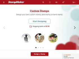 'thestampmaker.com' screenshot