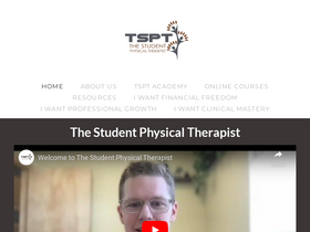 'thestudentphysicaltherapist.com' screenshot