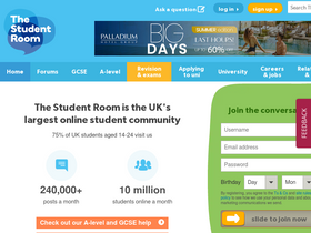 'thestudentroom.co.uk' screenshot