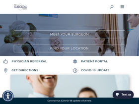 'thesurgicalclinics.com' screenshot