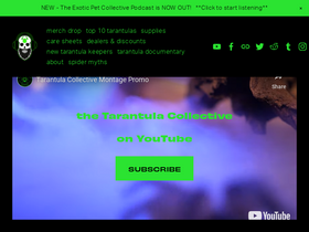 'thetarantulacollective.com' screenshot