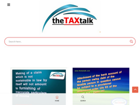 'thetaxtalk.com' screenshot
