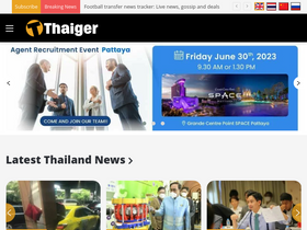 'thethaiger.com' screenshot