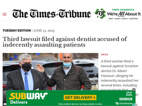 'thetimes-tribune.com' screenshot