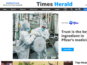 'thetimesherald.com' screenshot