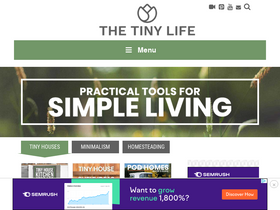 'thetinylife.com' screenshot