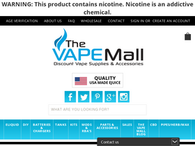'thevapemall.com' screenshot