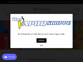 'thevaporshoppeusa.com' screenshot