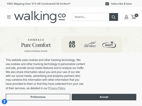 'thewalkingcompany.com' screenshot