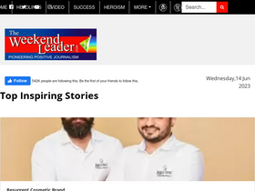 'theweekendleader.com' screenshot