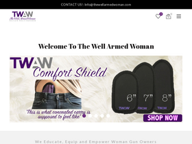'thewellarmedwoman.com' screenshot