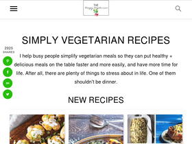 'thewimpyvegetarian.com' screenshot