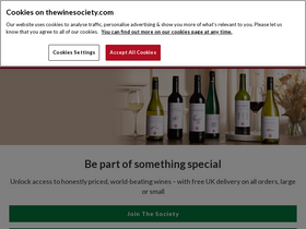 'thewinesociety.com' screenshot