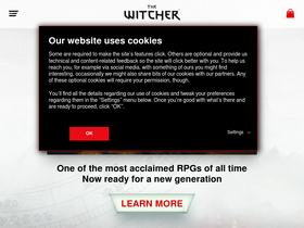 'thewitcher.com' screenshot