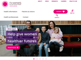 'thewomens.org.au' screenshot