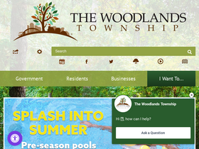 'thewoodlandstownship-tx.gov' screenshot