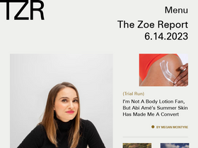 'thezoereport.com' screenshot