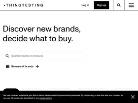 'thingtesting.com' screenshot