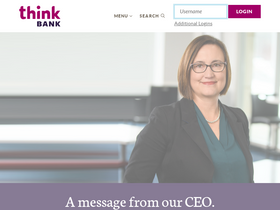 'thinkbank.com' screenshot