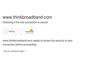'thinkbroadband.com' screenshot