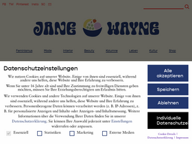 'thisisjanewayne.com' screenshot