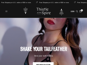 'thistleandspire.com' screenshot