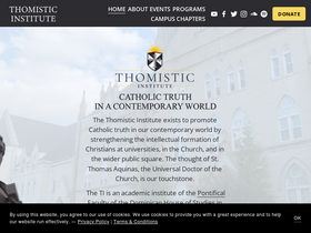 'thomisticinstitute.org' screenshot