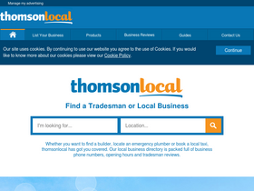 'thomsonlocal.com' screenshot