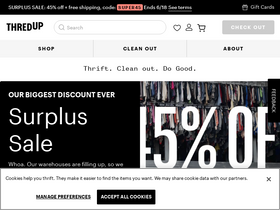 'thredup.com' screenshot