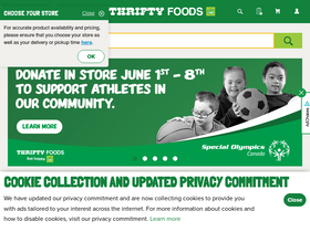'thriftyfoods.com' screenshot