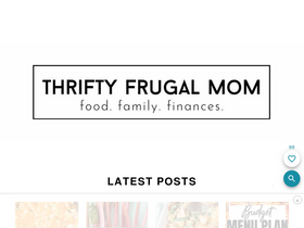 'thriftyfrugalmom.com' screenshot
