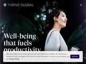 'thriveglobal.com' screenshot