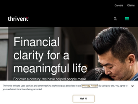 'thrivent.com' screenshot