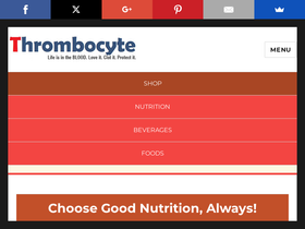 'thrombocyte.com' screenshot