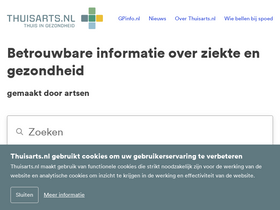'thuisarts.nl' screenshot
